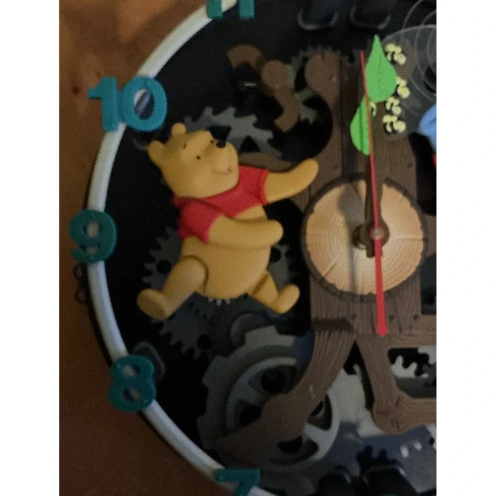 Disney‎ Pooh And Friends Animated Musical Wall Clock In Box Vintage RARE